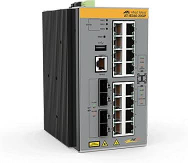 Allied Telesis AT-IE340-20GP Industrial Managed Switch 16 PoE+ 4 SFP -40C to 75C