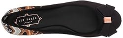 Ted Baker Women's IMMET Ballet Flat, Black, 9 M US