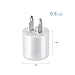 USB Wall Charger, ALPULON 3-Pack Protable Home Travel 5v/1a Wall Adapter for iPhone 7 Plus 6S iPad,Samsung Galaxy S7/S6 Edge S5,Google Pixel Nexus,LG, HTC,NOKIA Android More (White)
