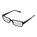 uxcell Unisex Black Rectangle Plastic Full Rim Clear Lens Glasses Eyeglasses Spectacles