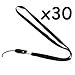 Cosmos ® 30 pcs Black Long Neck Strap Band Lanyard (36 inch full round length)For Camera Cell phone ipod mp3 mp4 PSP Wiimote ID card badge and other Electronic Devices + Cosmos cable tie