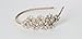 Beige Great Gatsby/Flapper Inspired Fashion Headband/Hairband Flower Design with Faux Pearls & Rhinestones