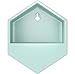Rivet Hexagonal Wall Mount Planter, 7.7″H, Modern Earthenware, Aquathumb 4