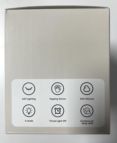 Microwear Cute Capybara Night Light,3 Levels Dimmable,Rechargeable Silicone Touch Lamp for Kids,Adults,Nursery,Bedroom,Desk Decor(Portable,Timer