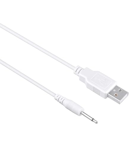 Amazon.com: J-ZMQER 3ft White USB DC Power Charger Cable Cord Compatible  with Love Magic Iwand Vibrator Massager : Health & Household