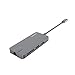 Lenovo USB-C Hub, Type C Adapter With HDMI Port, Gigabit Ethernet Port, USBC Charging Port, 2 USB 3.0, 1 USB 2.0 Ports, SD/TF Card Reader, Compatible For USB C Devices