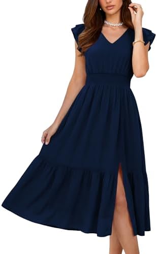 kiyonna indie flair maxi dress Kiyonna Women's Indie Flair Maxi Dress Draped Front 3/4 Sleeve Rich Blue Sz 3X