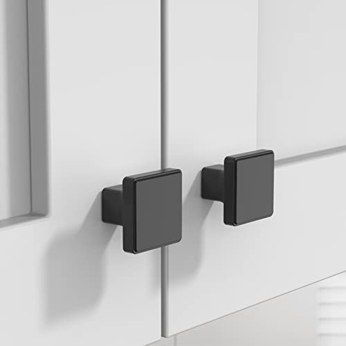 Amerdeco 10 Piece Black Kitchen Knobs and Pulls Vintage Knobs Cupboard Knobs and Pulls Kids Zinc Alloy Door Handle Single Hole UK0030