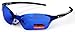 Online-Welcome Xloop Metal Rimless Sports Run Triathlon Sunglasses 2326 Blue Lens
