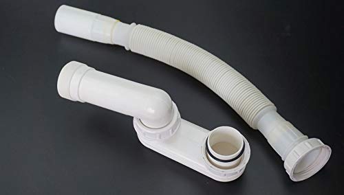 Maslin Bathtub and Shower Room P Trap,Drainage Odor-Prevention with fexible tub