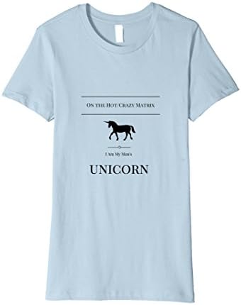 Women's Hot Crazy Unicorn Shirt Medium Baby Blue