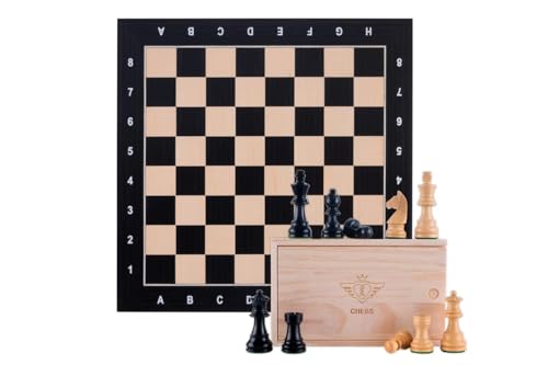 Chess Set With Coordinates – Black