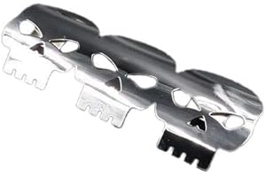 BHYSHOP 9" SKull Exhaust Muffler Pipe Heat Shield Cover Heel Guard for Harley Honda Kawasaki Suzuki Yamaha Chopper Cruiser CB (Chrome)