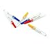 SODIAL(R) 6 Pcs Green Yellow Red Plastic Handle Sewing Stitch Thread Unpicker Seam Ripper