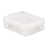 ADVANTUS Super Stacker Crayon Box, 3.5 x 4.75 x 1.5 Inches, Clear, 1 Box (40311)