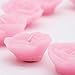 AQUEENLY Floating Candles, Pink Rose-Shaped Flower Candles for Wedding, Party, Home Decor, 12 Piece