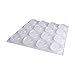 Shepherd Hardware 9967 1/2-Inch SurfaceGard Self-Adhesive Round Transparent Bumper Pads, 16-Count