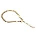 HuntGold 1X Novelty Lady Jewelry Ankle Plated Chain Lovely Adjustable Anklet(Gold)