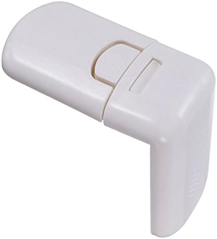 COJOY Child Safety Angle Locks ,Adhesive Cabinet 90 Degree Child Safety Latches for Drawers, Doors, Appliances (4 Pack)