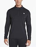 Baleaf Men's 1/4 Zip Pullover Thermal Running T-Shirts Long Sleeve