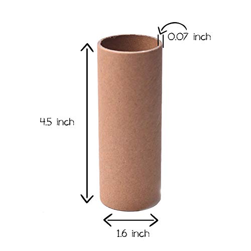 30 Pack Kraftvia Craft Tubes with 65 Feet Natural Jute Twine Brown