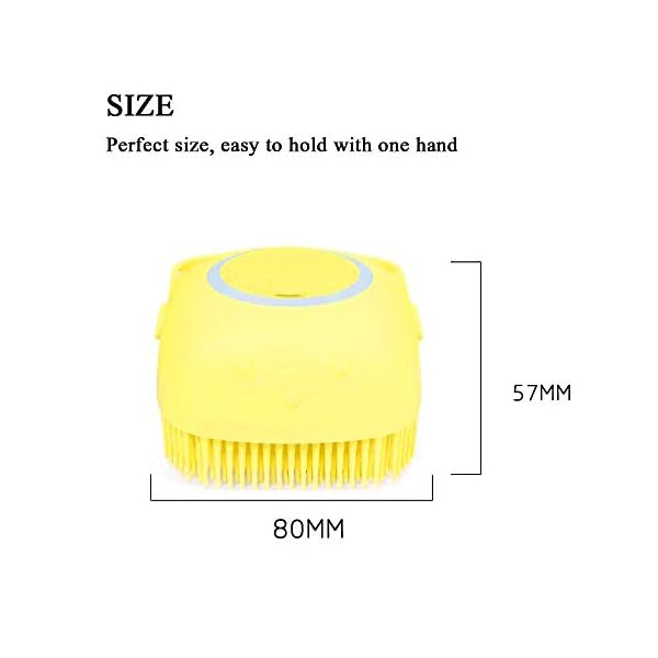 Silicone Body Brush,Nifogo 2 IN 1 Soft Shower Brush Bath Body Scrubber with Shower Gel Dispenser,Wash Exfoliating Shower…