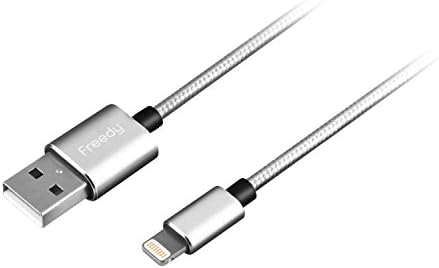 FREEDY Lightning cable (8pin) Apple MFi certified (Silver) 3.3Ft