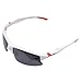 Br'Guras Safety Sunglasses for Men with 400 UV Protection Polarized Lens, Men's Sunglasses with Unbreakable Frame, Sports Sunglasses for Driving Baseball Running Cycling Fishing Golf, White