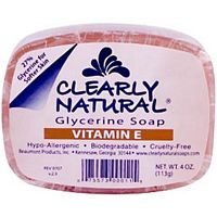 Clearly Natural Bar Soap glycerine Vit E 4 Oz