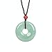 MATT HANN Rainbow Eye Obsidian Safty Circle Pendant Original Handmade Grouding Stone Protection (Green A)