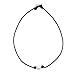 Pearl Choker Necklace 2 Pcs,Haluoo Minimalist Handmade Single Pearl Collar Necklace with Black Cord Dainty Tiny Pearl Pendant Necklace for Women Girls Jewelry Gifts 17.5″ Chain Length (Black)thumb 2