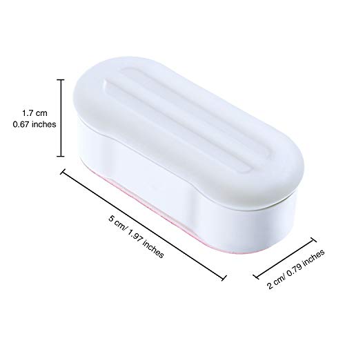 Toilet Seat Bumpers, 4 Pack White Toilet Seat Toilet Seat Bumpers Safe Replacement Bumper with Strong Adhesive for Home and Hotel