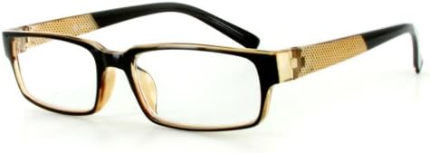 "Pixel Perfect" Slim Ultra-Modern Readers for Men and Women (Brown +1.25)