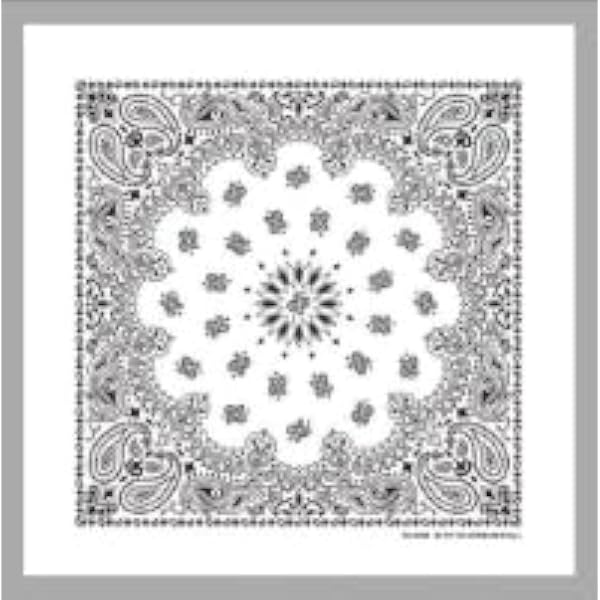 Lightweight 22x22 6-pack Black Bandana Set