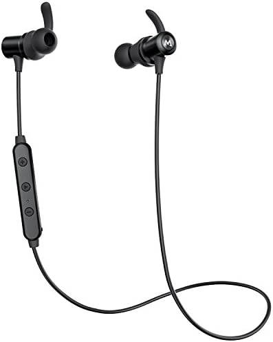 Mpow S6 Bluetooth Headphones Magnetic, aptX Hi-Fidelity Wireless Sport Earbuds Waterproof IPX6 for Running, Jogging, Exercise, Workout, Fitness, 7-9 Hours Play Time with Mic(upgrade version)