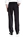 IZOD Men's Flat Front Classic Fit Microsanded Golf Pant, Black, 38W x 34L