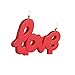 Fun Candles: Lip, Love, Sex Candle Set, Red Color, Set of 3 Candles Romantic Candles Birthday Candles Novelty Candles