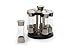 KitchenArt 80070 Elite Auto-Measure Spice Carousel Professional Series, Includes 8 Spice Jars, Satin Finish