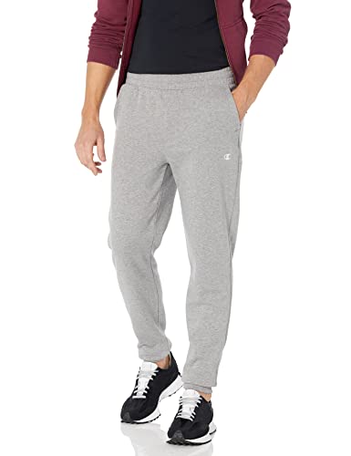 Champion Authentic Originals - Pantalones de chándal para hombre de forro polar de ante, gris Oxford, pequeño