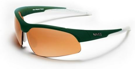 Maxx Stingray HD Sunglasses Green White Polycarbonate Frame with High-Definition Amber Lens