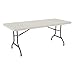 Lifetime 22900 Folding Utility Table, 6 Feet, Almond