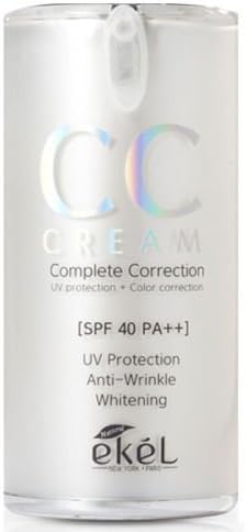eKeL Complete Correction CC Cream 1.69Oz SPF40 Pa++ Whitening UV Protection Wirinkle Care