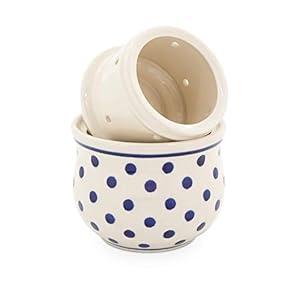 Bunzlauer Butter Dish with Water Cooling for 175 g, Height 10.7 cm, Diameter 11.0 cm, Volume 0.2 Litres, Decor 37