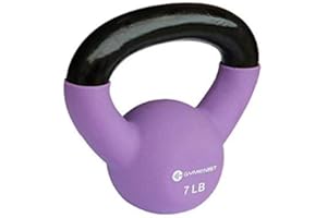 GYMENIST Kettlebell Fitness Iron Weights with Neoprene Coating Around The Bottom Half of The Metal Kettle Bell