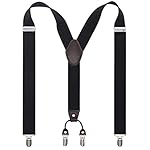 Men 1 1/4″ Wide Heavy Duty Y -shape Suspenders For Wedding, Formal Events www.denim.fit
