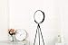 FADACI LED Floor Lamp, Tripod Standing Floor Lamps for Living Rooms Bedrooms and Offices Modern and Unique Design,16 wattage Warm Lighting (Black)