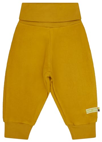 loud + proud Baumwoll-Fleece, Gots Zertifiziert Pantalon, Curry, 74-80 Mixte Enfant