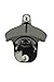 Wall Mounted Bottle Opener (2-Pack) Incl. FREE Mounting Screws - Black Nickel Plated Old School Opener - Retail Packaging - by GECKORED