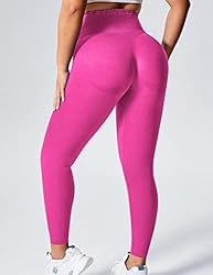 YEOREO Women High Waist Workout Gym Smile Contour