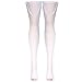 Truform Anti Embolism Stockings, Thigh High Post Surgery Recovery Hospital Style, 18 mmHg Compression for Men and Women, Full Length Ted Hose, Open Toe, White, Large